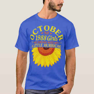 T-shirt Joyeux Anniversaire 32 Ans Né En Octobre 1988 G