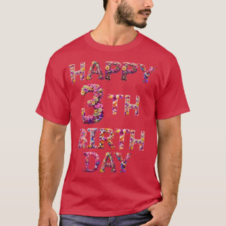 T-shirt Joyeux anniversaire 3e