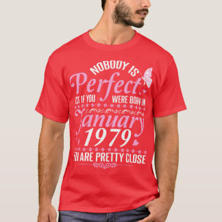 T-shirt Joyeux Anniversaire 42 Ans Personne N'Est Parfait