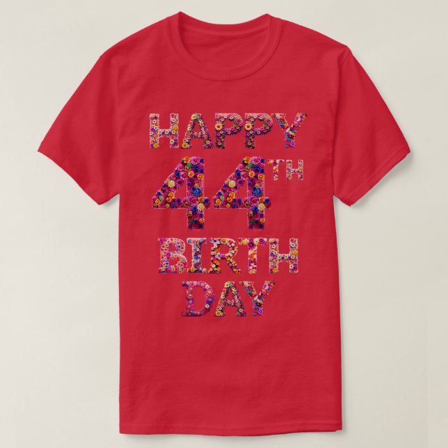 T-shirt Joyeux anniversaire 44e (Design devant)