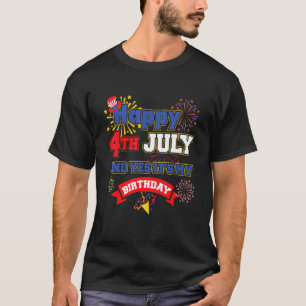 T-shirt Joyeux anniversaire 4 juillet fête de l'indépendan