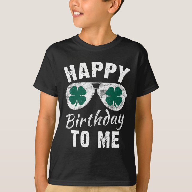 T-shirt Joyeux anniversaire à moi Saint-Patrick 2024 Chanc (Devant)