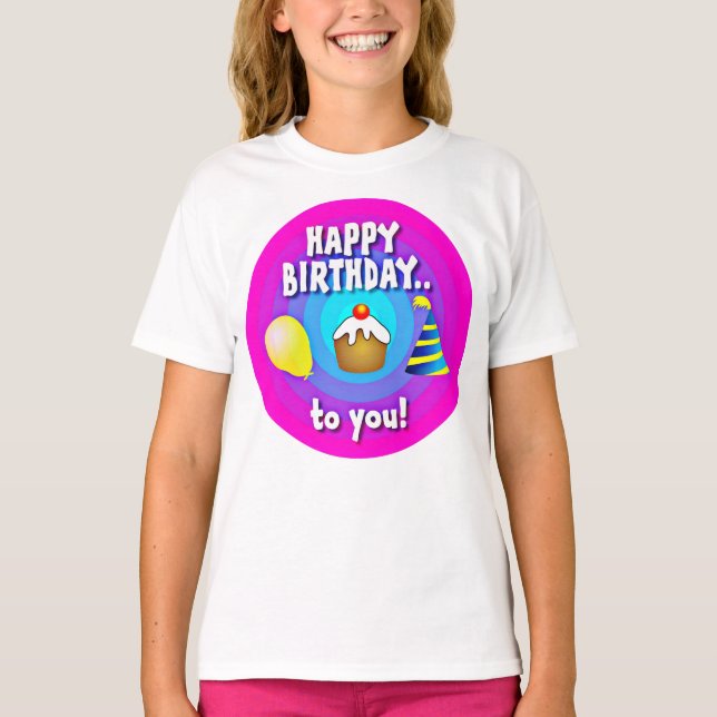 T-shirt Joyeux Anniversaire à Toi (Devant)