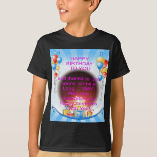 T-shirt Joyeux anniversaire à vous Art Imprimer