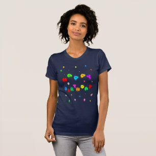 T-shirt Joyeux Anniversaire Ballons colorés drôle