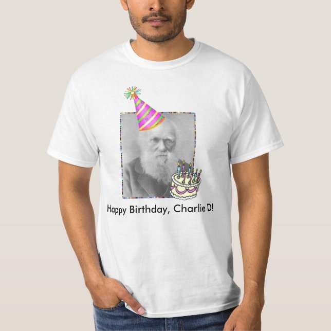 T-shirt Joyeux anniversaire, Charlie D ! (Devant)