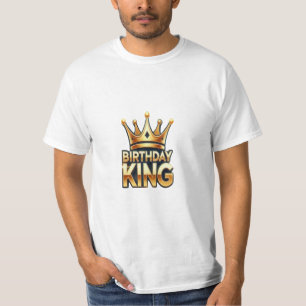 T-shirt Joyeux anniversaire Couronne d'or : Anniversaire r