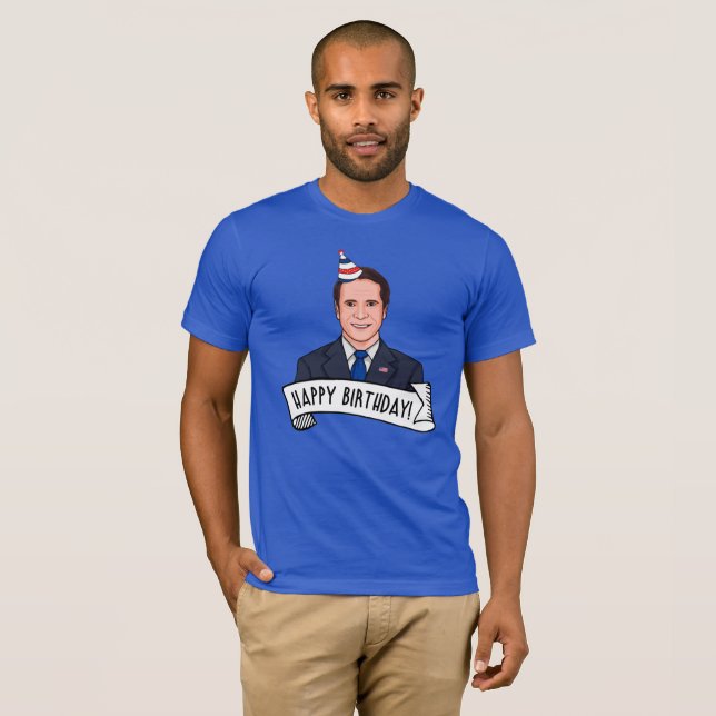 T-shirt Joyeux Anniversaire D'Andrew Cuomo (Devant entier)