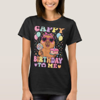 Joyeux anniversaire de capybara drôle pour les fil
