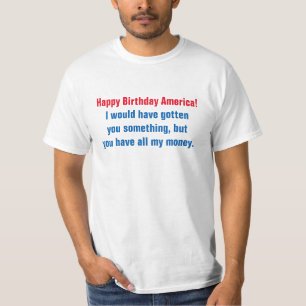 T-shirt Joyeux anniversaire de l'Amérique