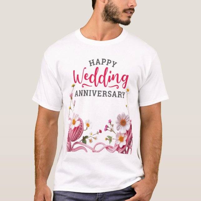 T-shirt Joyeux anniversaire de mariage  (Devant)