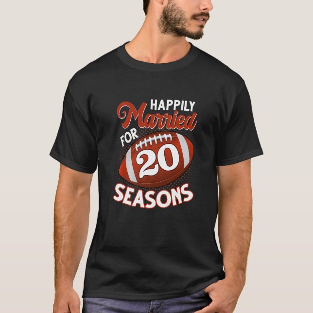 T-shirt Joyeux anniversaire de mariage pour les 20e mers d (Devant)