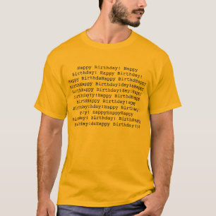 T-shirt Joyeux anniversaire désagréable