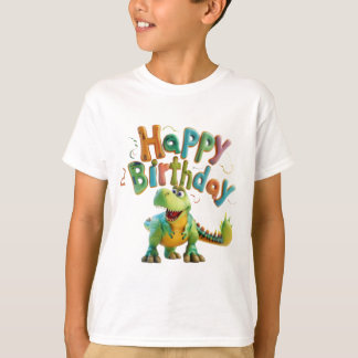 T-shirt Joyeux Anniversaire Dinosaure – Fête de Dino Migno
