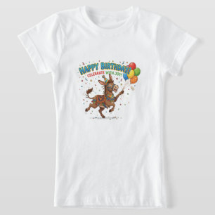 T-Shirt Joyeux Anniversaire Fête de l'Âne