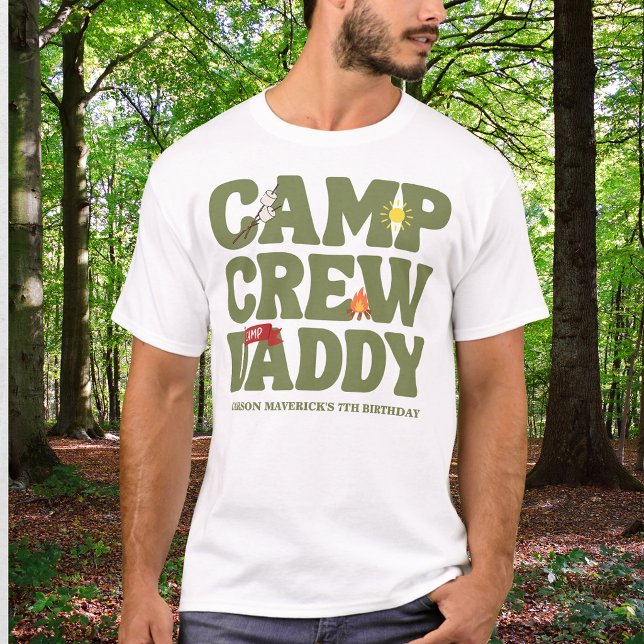 T-shirt Joyeux Anniversaire Garçon Happy Camper  (Créateur téléchargé)