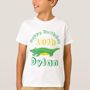 T-shirt Joyeux anniversaire Gator Alligator Crocodile Croc