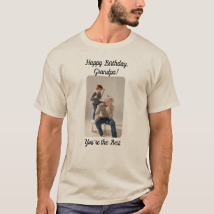T-shirt Joyeux anniversaire, grand-père ! Tu es le meilleu