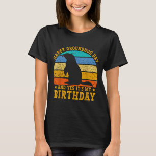 T-shirt Joyeux anniversaire Groundhog Day Woodchuck Funny