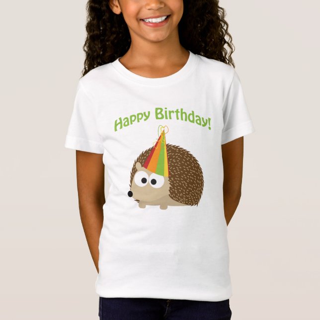 T-Shirt Joyeux anniversaire ! Hérisson (Devant)