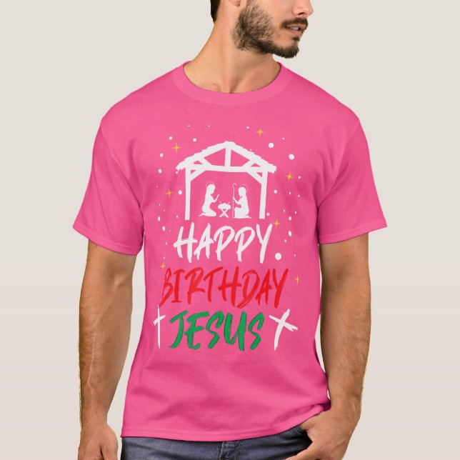 T-shirt Joyeux anniversaire Jésus (Devant)