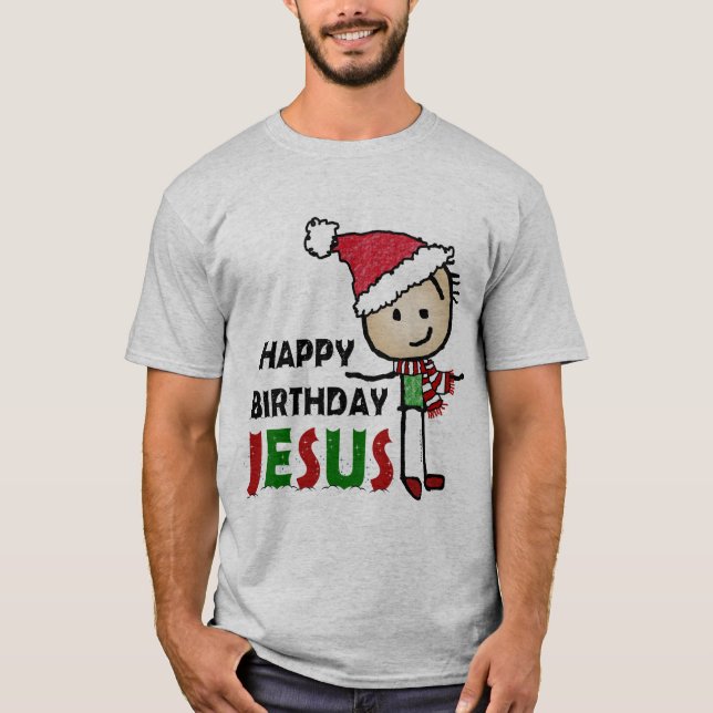 T-shirt Joyeux anniversaire Jésus (Devant)