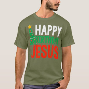 T-shirt Joyeux anniversaire Jésus Noël chrétien