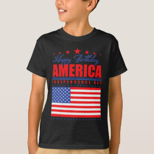 T-shirt Joyeux anniversaire Jour de l'indépendance de l'Am