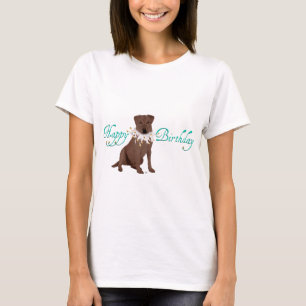 T-shirt Joyeux Anniversaire Labrador Retriever