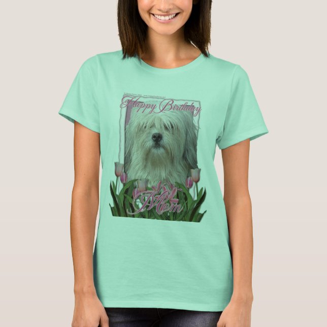 T-shirt Joyeux anniversaire maman - Lowchen (Devant)