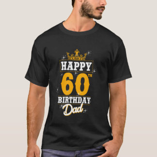 T-shirt Joyeux Anniversaire Papa 60 Ans Anniversaire 60ème