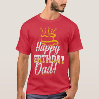 T-shirt Joyeux anniversaire papa papa papa papa papa papa 