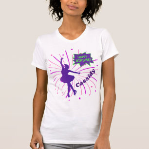 T-shirt Joyeux Anniversaire Patinage artistique personnali