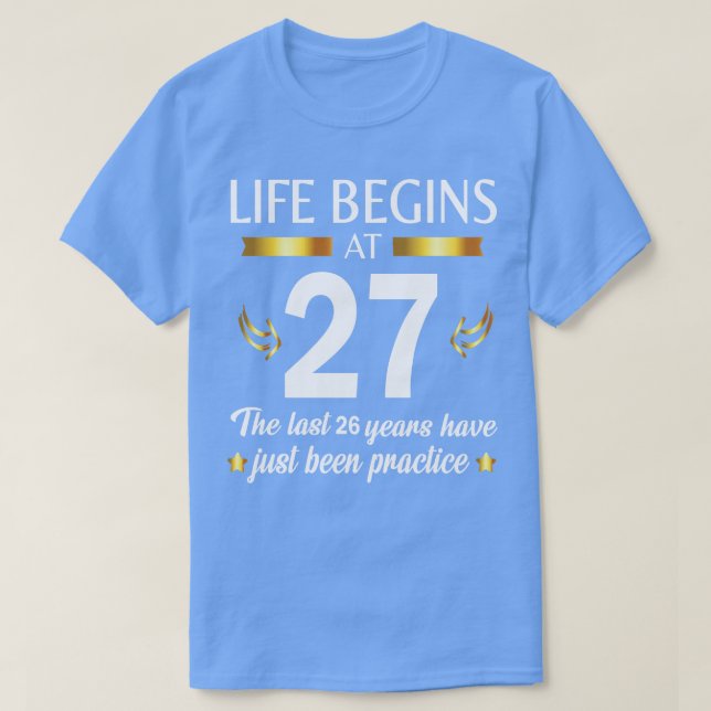 T-shirt Joyeux Anniversaire Pour Moi Vous La Vie Commence  (Design devant)