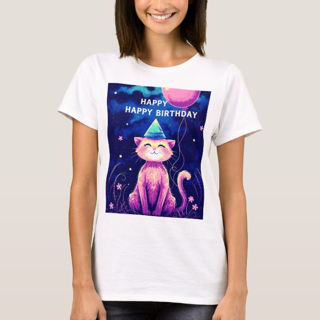 T-shirt Joyeux anniversaire pour toi (Devant)