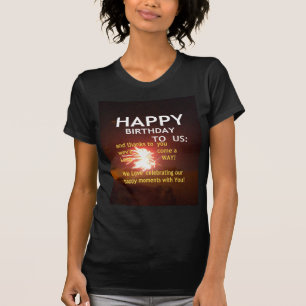 T-shirt Joyeux anniversaire pour vous