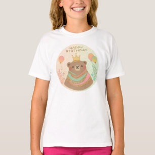 T-shirt Joyeux anniversaire Teddy Bear Illustration