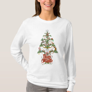 T-shirt Joyeux ARBRE DE Noël DE CHÈVRE D'AMOUR