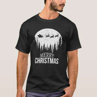 T-shirt Joyeux Arbre De Noël Neige Pour Hommes Femmes T Ch