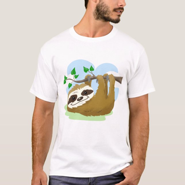 T-shirt Joyeux Arbre Sloth (Devant)