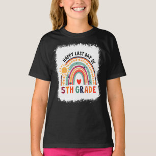 T-shirt Joyeux Arc-En-Ciel Joyeux Jour D'Enseignement De 5