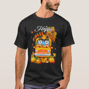 T-shirt Joyeux Automne à Tous Dalmatiens de Thanksgiving S