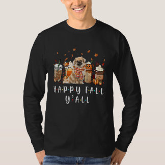 T-shirt Joyeux Automne à tous Spaniel Tibétain Café Citrou