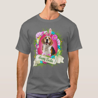 T-shirt Joyeux Beagle de Pâques portant Cool des oeufs d'o