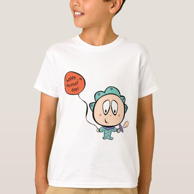 T-shirt Joyeux bébé de la fête des mères (Devant)