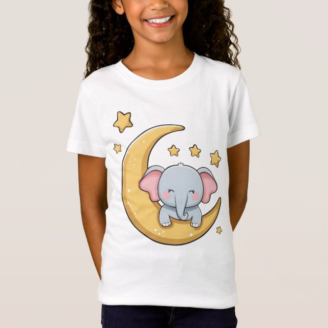 T-Shirt Joyeux bébé éléphant (Devant)