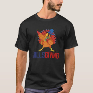 T-shirt Joyeux BillsGiving Poulet Dabbing Dinde  