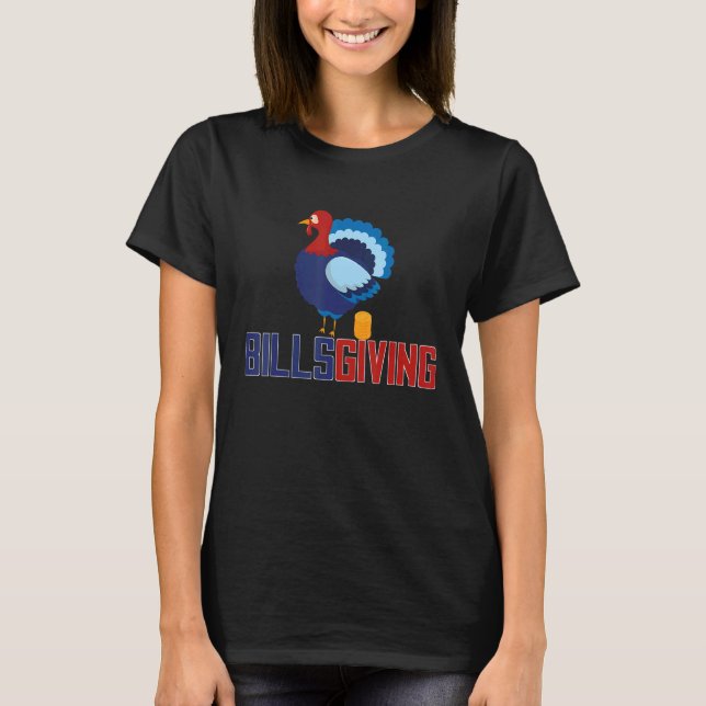 T-shirt Joyeux BillsGiving Poulet Dabbing Dinde 6 (Devant)