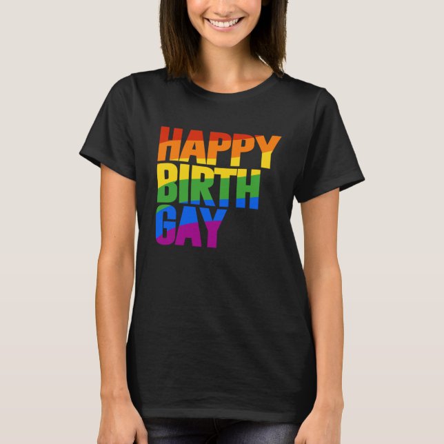 T-shirt Joyeux Birthgay (Devant)
