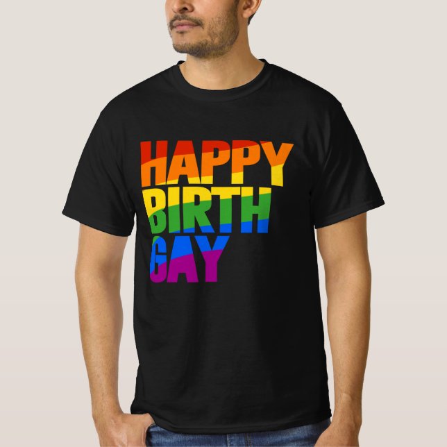 T-shirt Joyeux Birthgay (Devant)